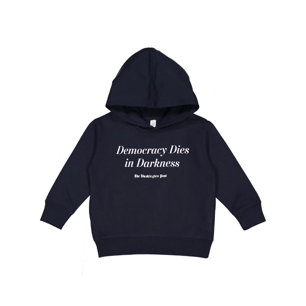 Toddler 'Democracy Dies in Darkness' Hoodie